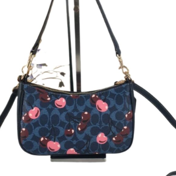 COACH Teri Shoulder Bag Signature Canvas - Picture 1 of 3